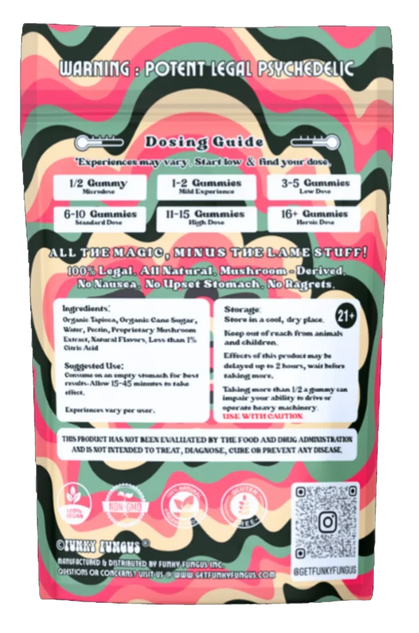 Wild Watermelon Mushroom Gummies - Image 2